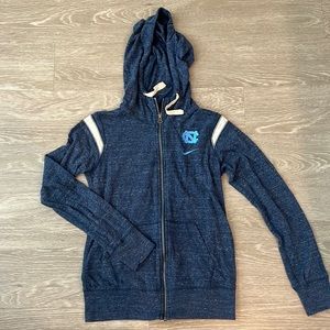 Nike Navy Blue UNC branded full zip up jacket, never worn in size small